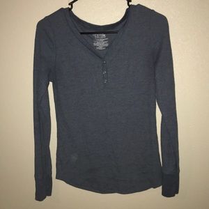 Blue thermal shirt